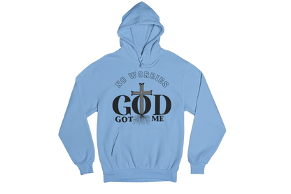 "NO WORRIES GOD GOT ME" CUSTOM GRAPIC DESIGN (BLACK PRINT)