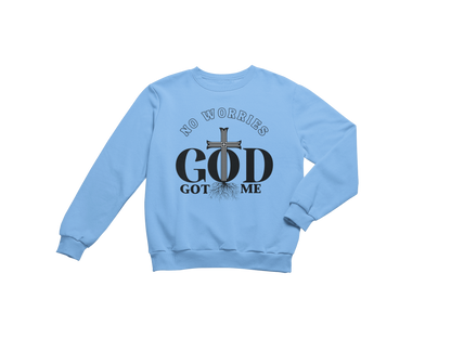 "NO WORRIES GOD GOT ME" CUSTOM GRAPIC DESIGN (BLACK PRINT)