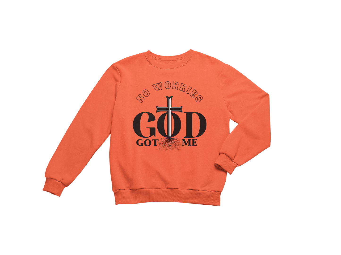 "NO WORRIES GOD GOT ME" CUSTOM GRAPIC DESIGN (BLACK PRINT)