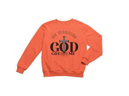 "NO WORRIES GOD GOT ME" CUSTOM GRAPIC DESIGN (BLACK PRINT)