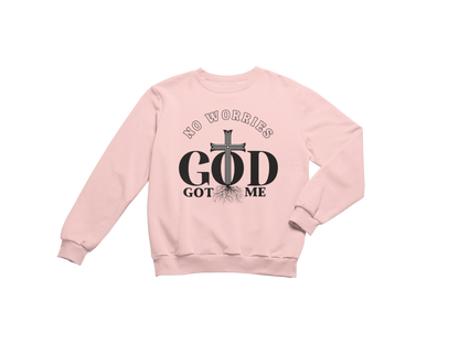 "NO WORRIES GOD GOT ME" CUSTOM GRAPIC DESIGN (BLACK PRINT)