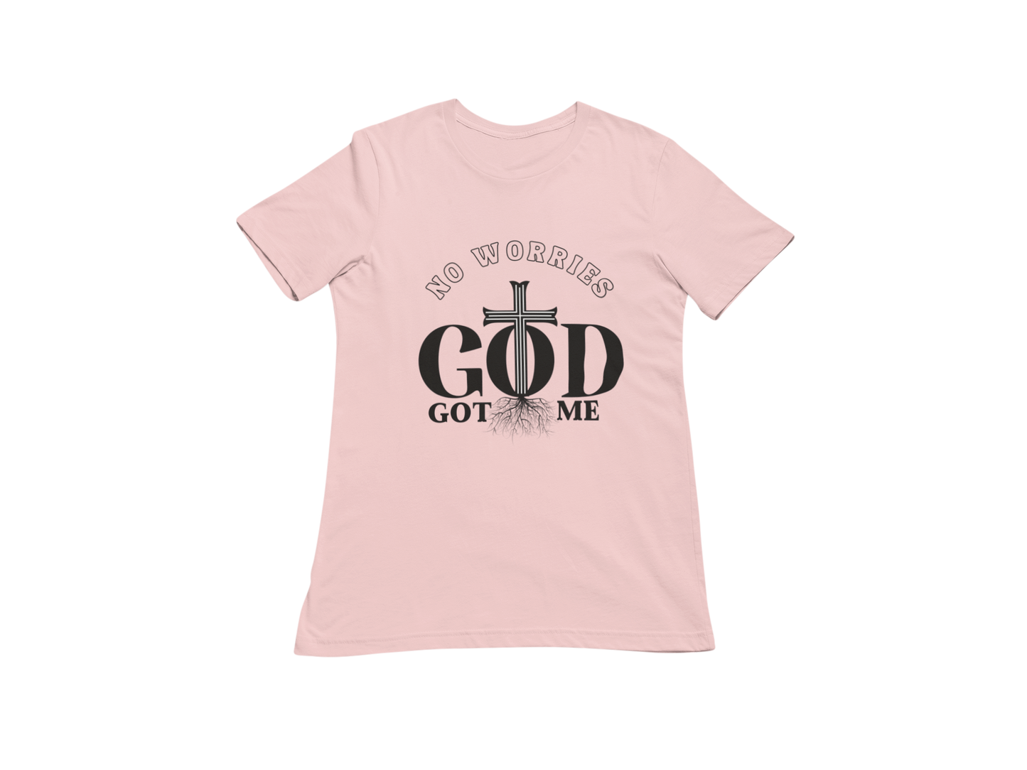 "NO WORRIES GOD GOT ME" CUSTOM GRAPIC DESIGN (BLACK PRINT)