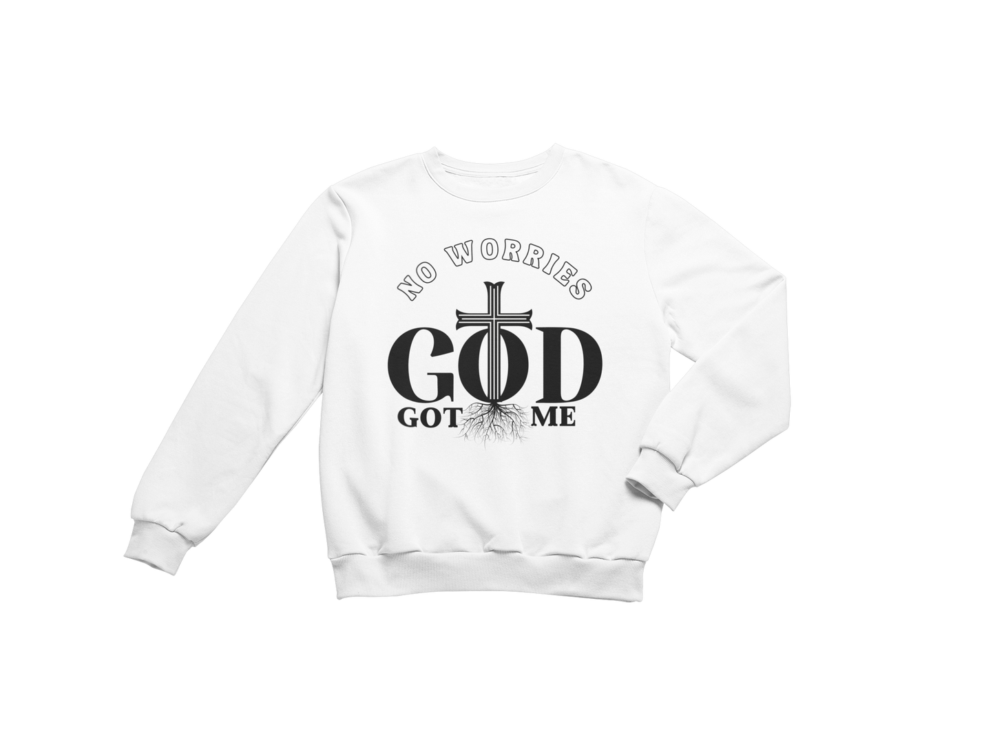 "NO WORRIES GOD GOT ME" CUSTOM GRAPIC DESIGN (BLACK PRINT)