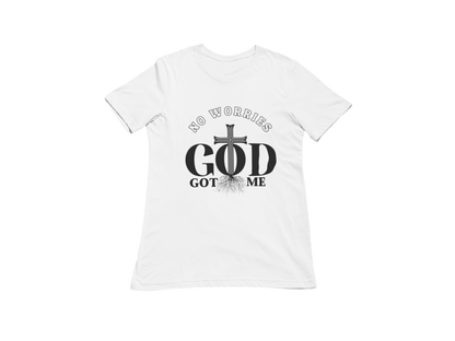 "NO WORRIES GOD GOT ME" CUSTOM GRAPIC DESIGN (BLACK PRINT)