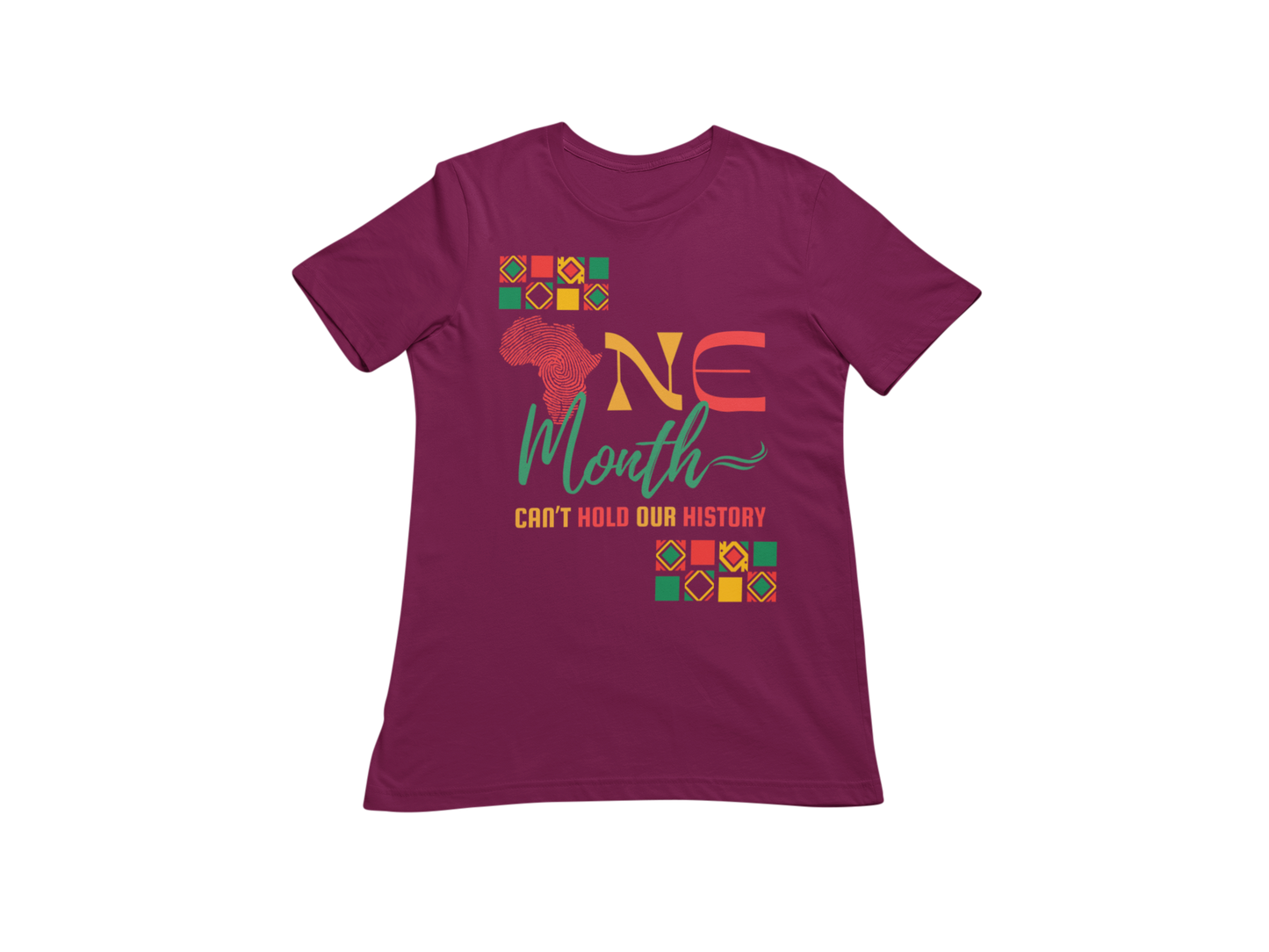 "ONE MONTH CAN'T HOLD OUR HISTORY" SIGNATURE CUSTOM T-SHIRT