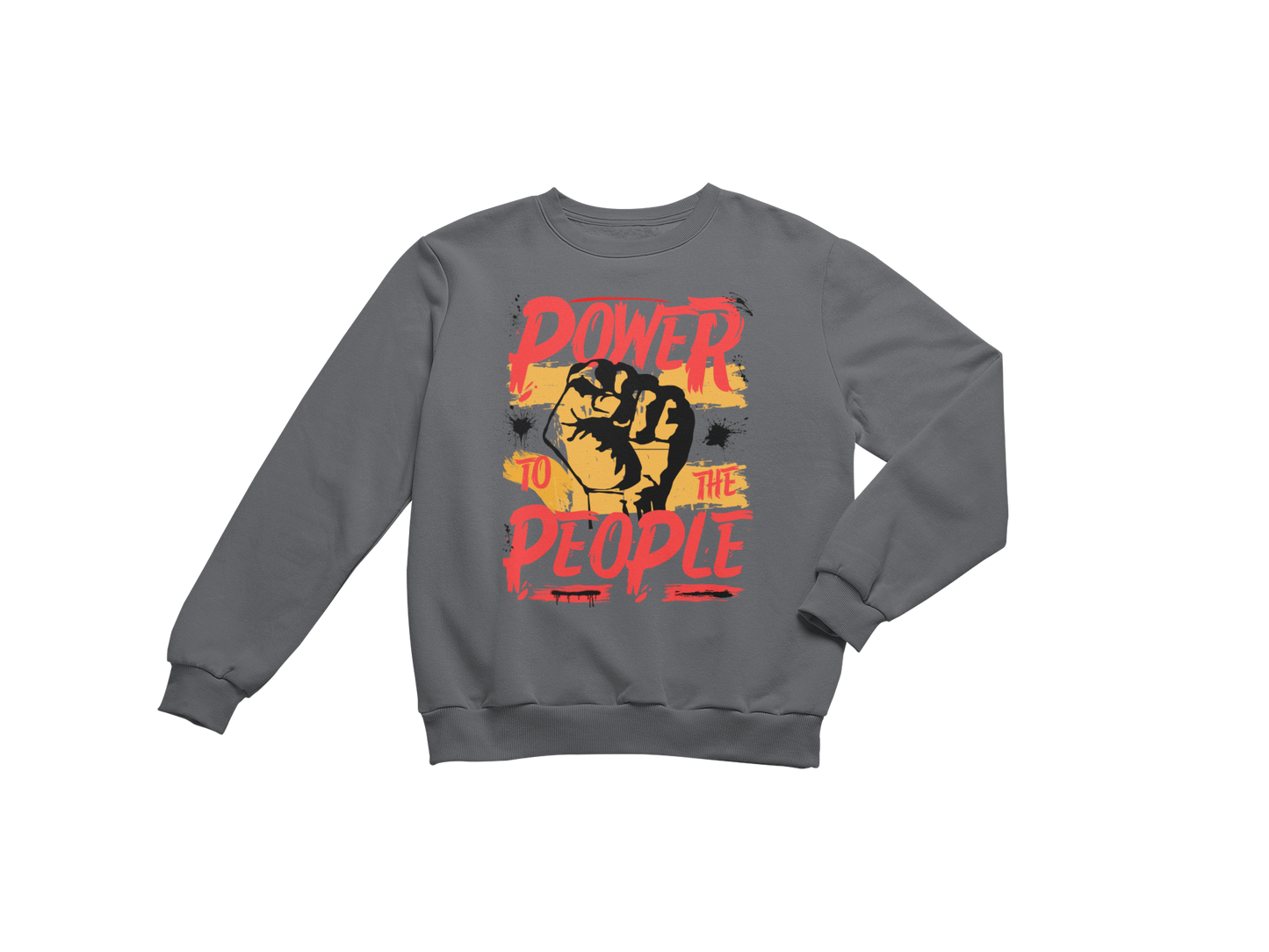 "POWER TO THE PEOPLE" SIGNATURE CUSTOM SWEATSHIRT