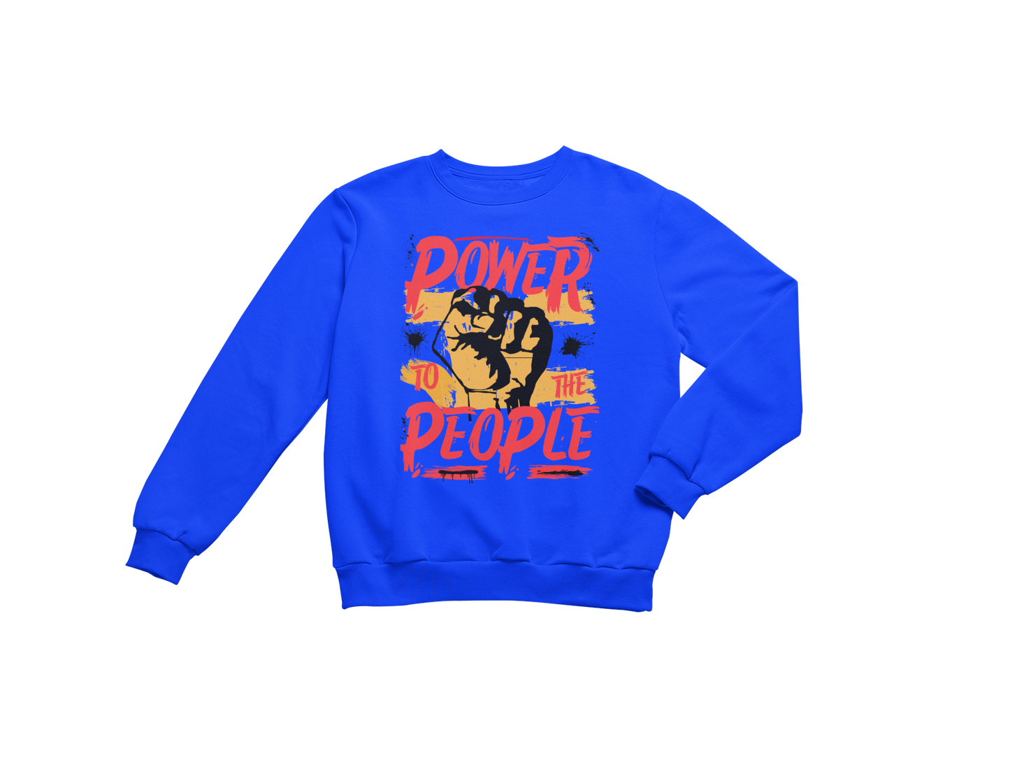 "POWER TO THE PEOPLE" SIGNATURE CUSTOM SWEATSHIRT