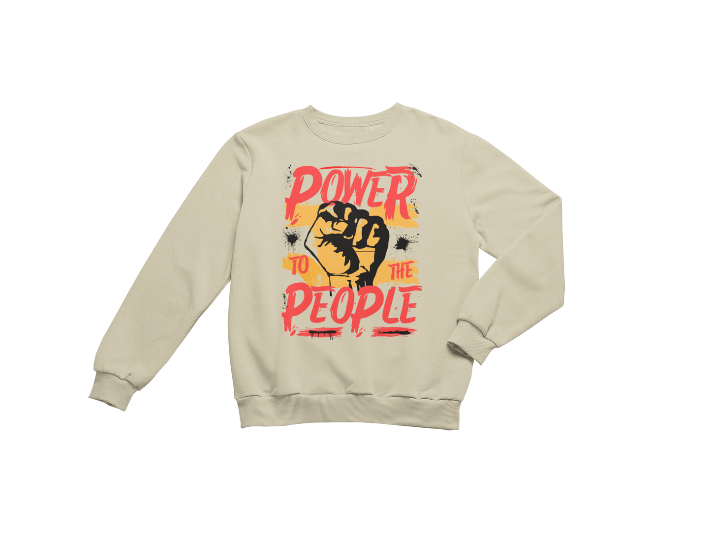 "POWER TO THE PEOPLE" SIGNATURE CUSTOM SWEATSHIRT