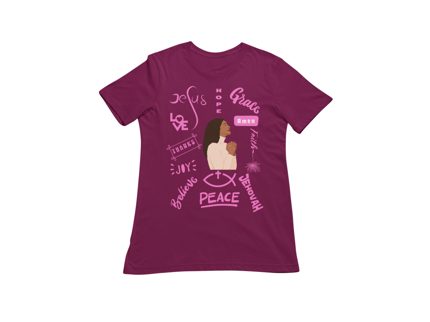 "THE POWER OF A PRAYING WOMAN" CUSTOM SIGNATURE T-SHIRT