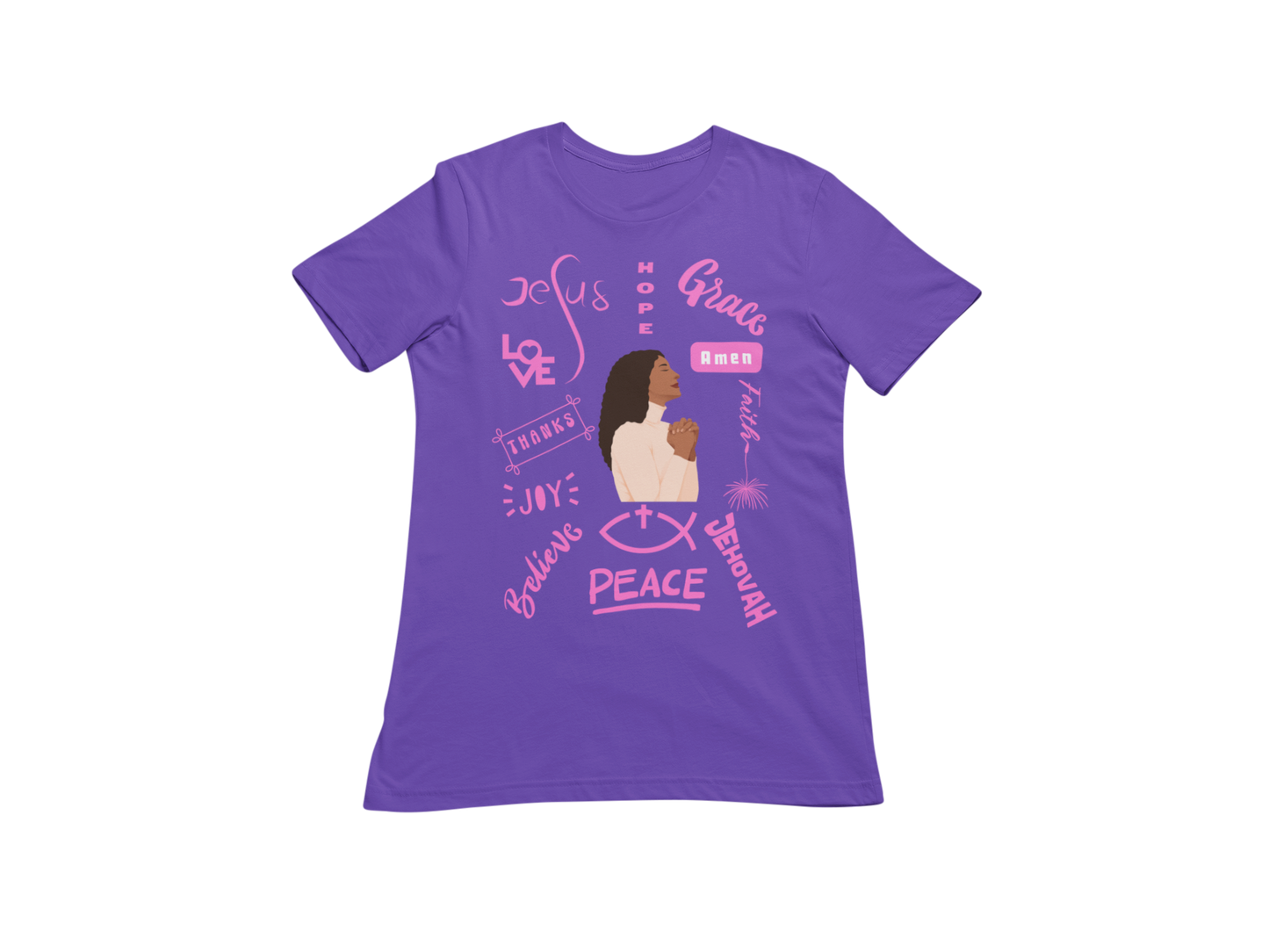 "THE POWER OF A PRAYING WOMAN" CUSTOM SIGNATURE T-SHIRT