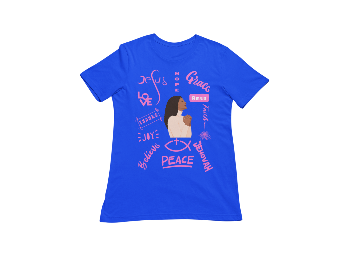 "THE POWER OF A PRAYING WOMAN" CUSTOM SIGNATURE T-SHIRT