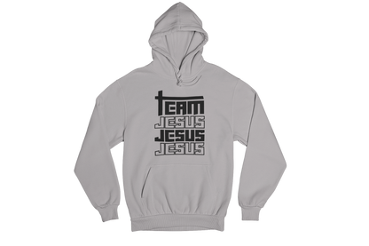 "TEAM JESUS, JESUS, JESUS" GRAPHIC PRINT