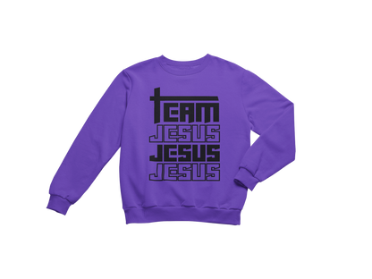 "TEAM JESUS, JESUS, JESUS" GRAPHIC PRINT