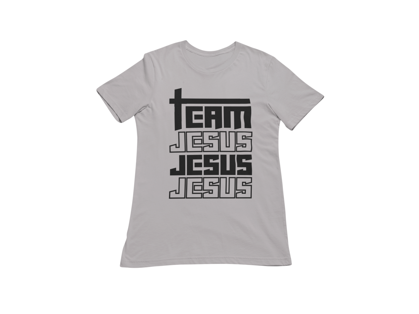 "TEAM JESUS, JESUS, JESUS" GRAPHIC PRINT