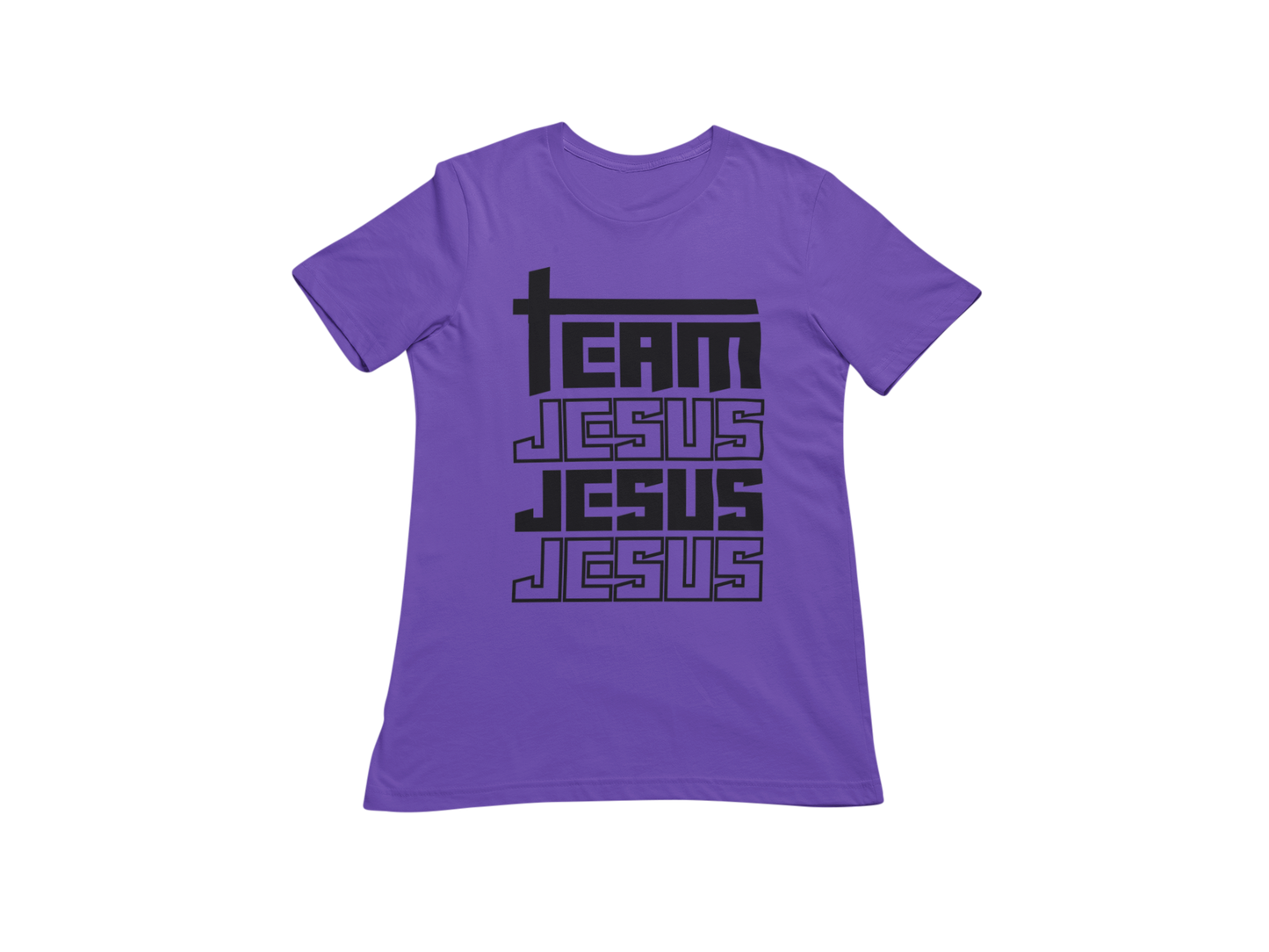 "TEAM JESUS, JESUS, JESUS" GRAPHIC PRINT