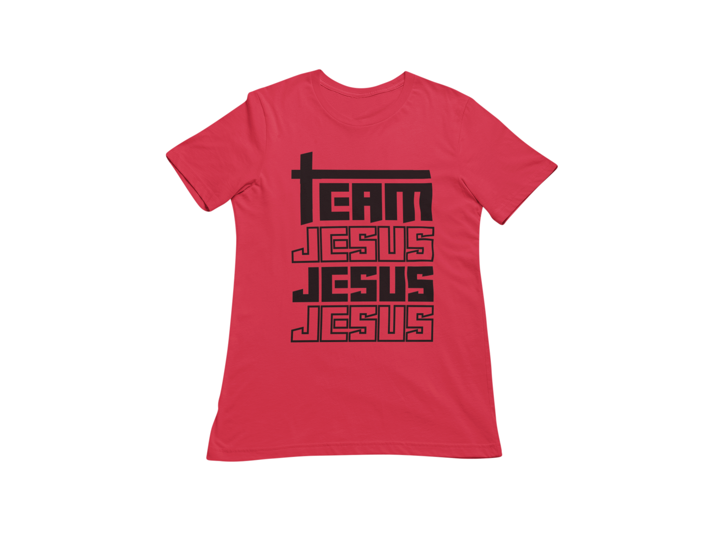 "TEAM JESUS, JESUS, JESUS" GRAPHIC PRINT