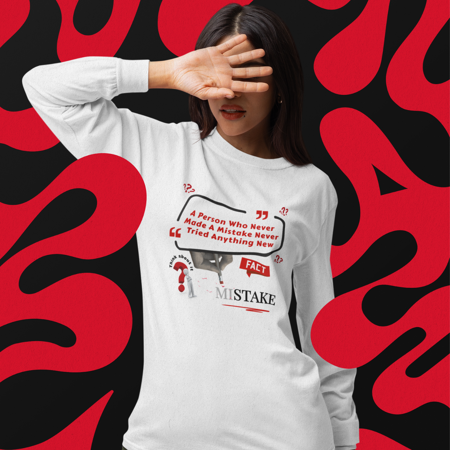 "MISTAKE" SIGNATURE CUSTOM GRAPHIC HOODIE