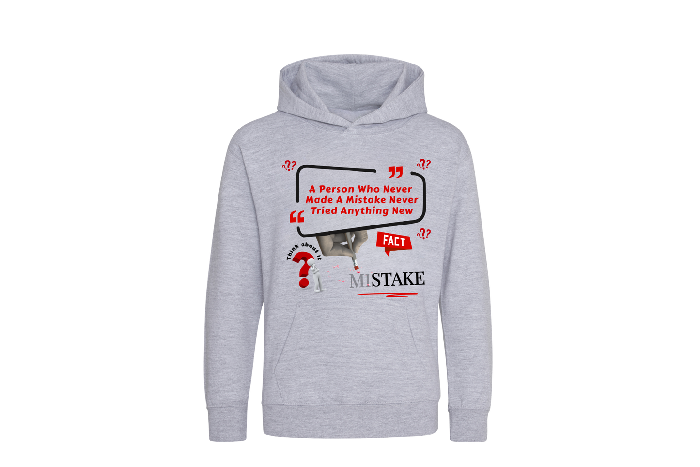 "MISTAKE" SIGNATURE CUSTOM GRAPHIC HOODIE