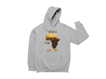 "AFRICA THE CONTINENT" CUSTOM DESIGN HOODIE
