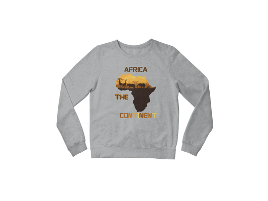 "AFRICA THE CONTINENT" CUSTOM DESIGN SWEATSHIRT