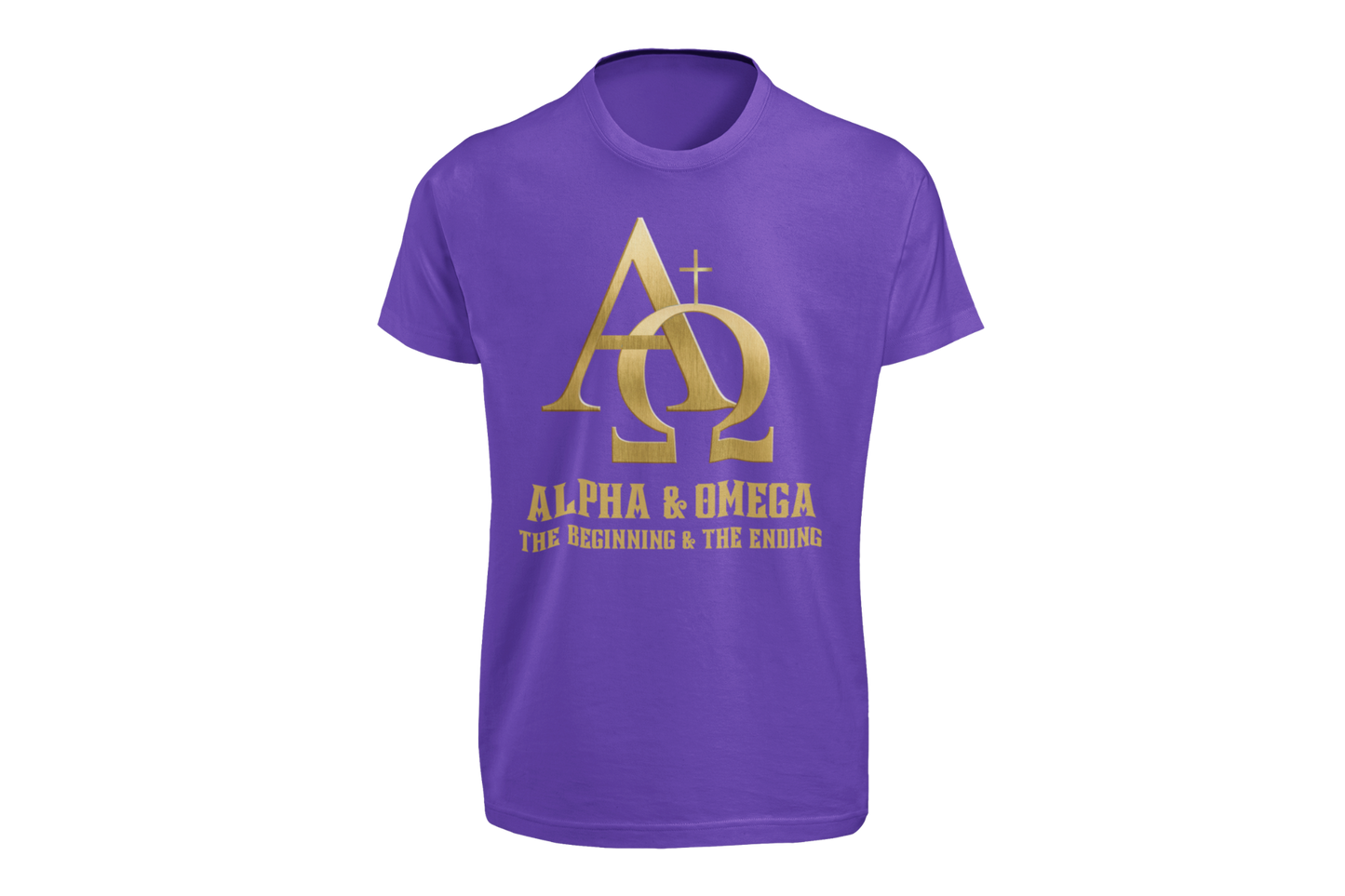 "ALPHA & OMEGA - THE BEGINNING & THE ENDING" SIGNATURE CUSTOM T-SHIRT