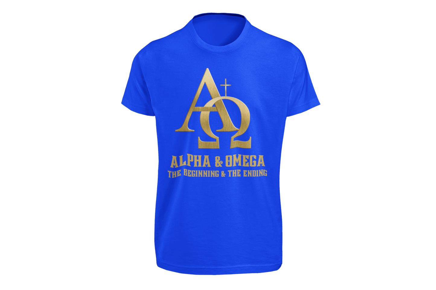 "ALPHA & OMEGA - THE BEGINNING & THE ENDING" SIGNATURE CUSTOM T-SHIRT