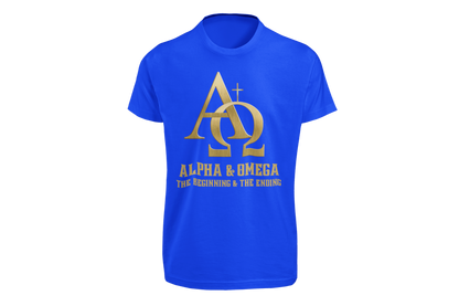 "ALPHA & OMEGA - THE BEGINNING & THE ENDING" SIGNATURE CUSTOM T-SHIRT