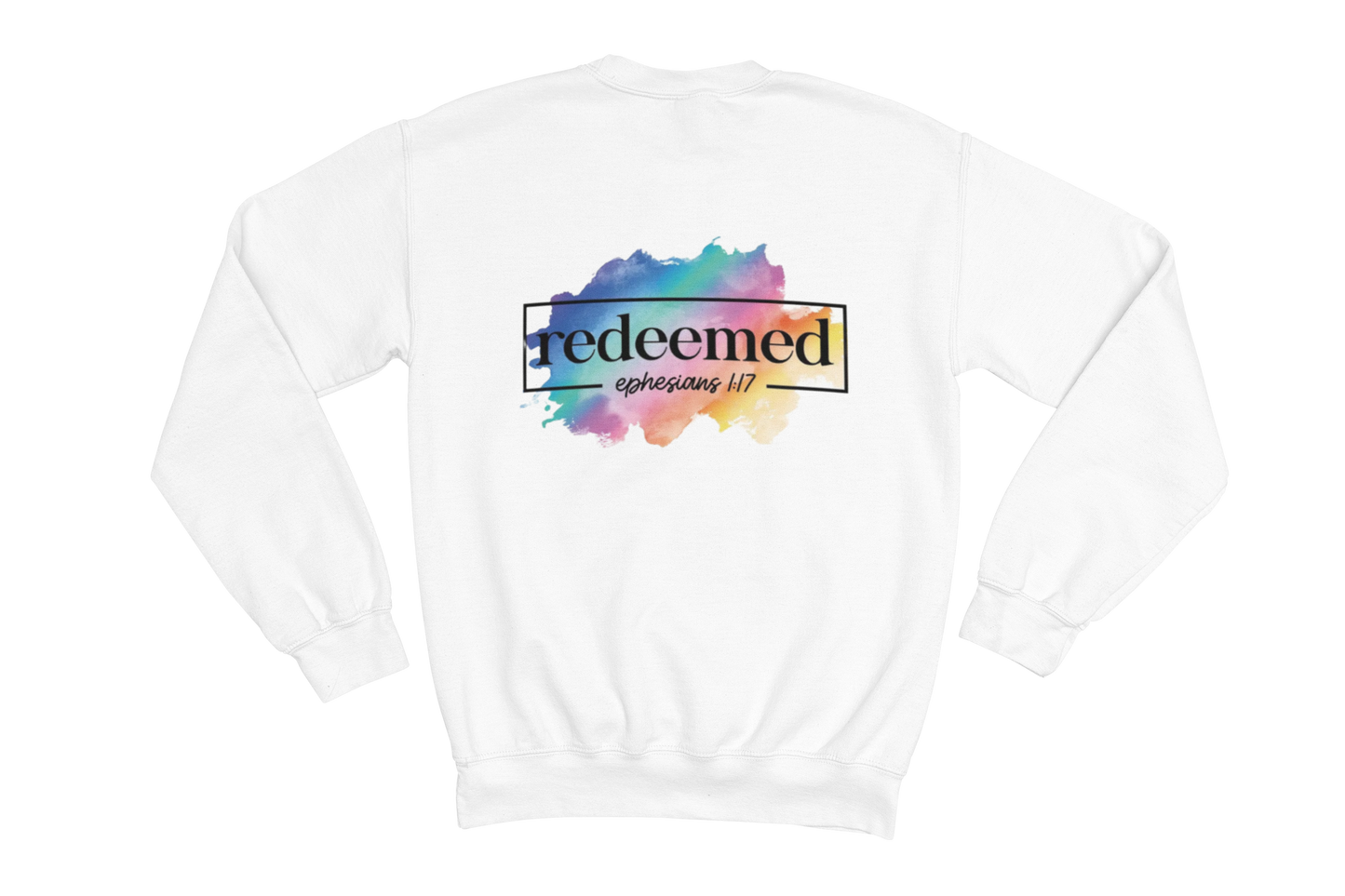 "REDEEMED" EPHESIANS 1:17 GRAPHIC PRINT