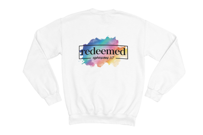 "REDEEMED" EPHESIANS 1:17 GRAPHIC PRINT