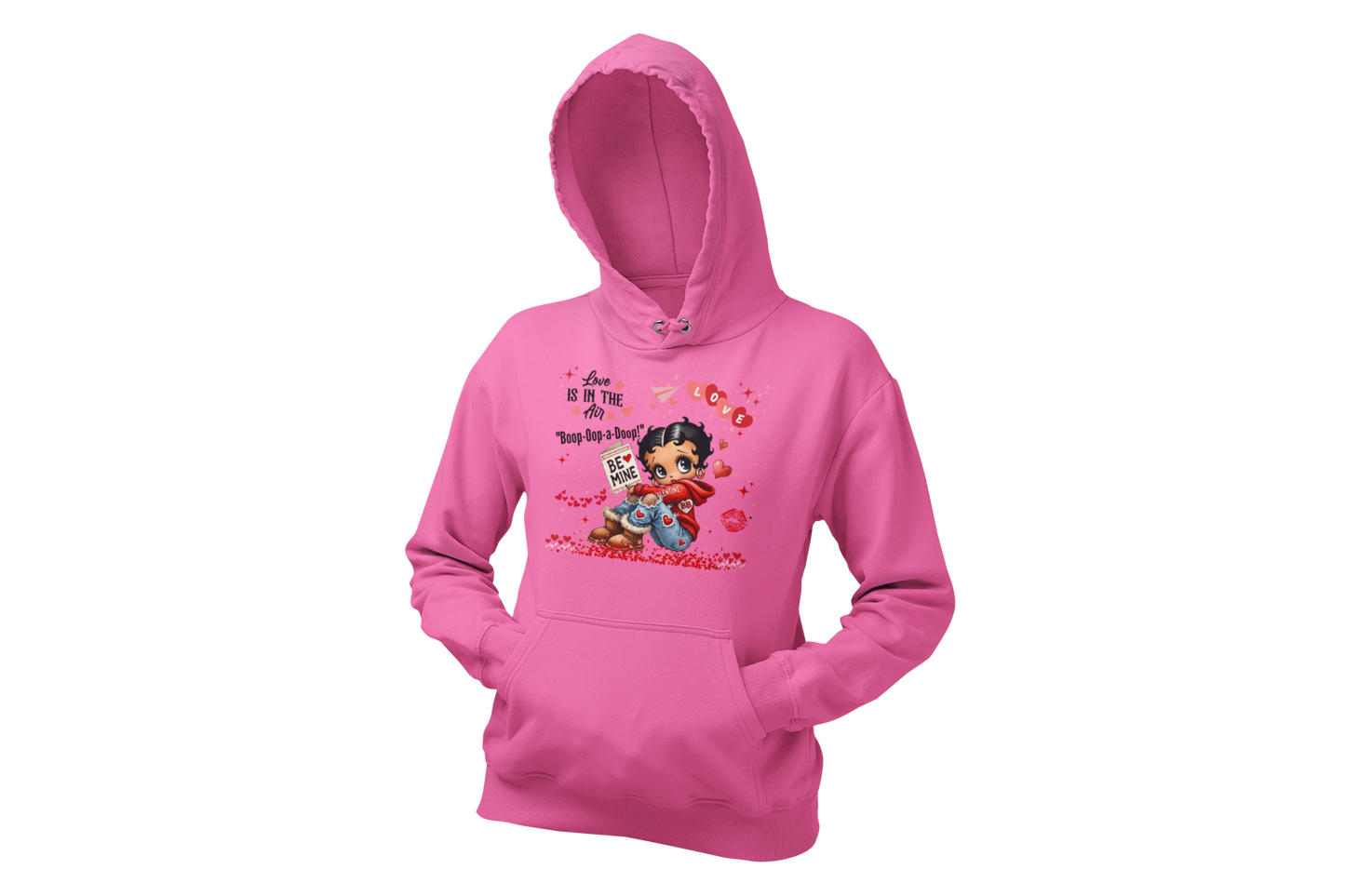"LOVE IS IN THE AIR WITH BETTY BOO" - VALENTINE'S GRAPHIC DESIGN