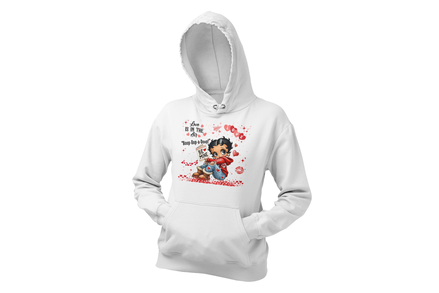 "LOVE IS IN THE AIR WITH BETTY BOO" - VALENTINE'S GRAPHIC DESIGN