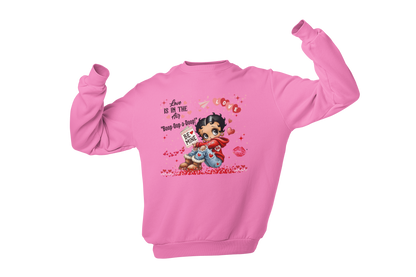 "LOVE IS IN THE AIR WITH BETTY BOO" - VALENTINE'S GRAPHIC DESIGN