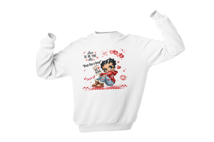 "LOVE IS IN THE AIR WITH BETTY BOO" - VALENTINE'S GRAPHIC DESIGN