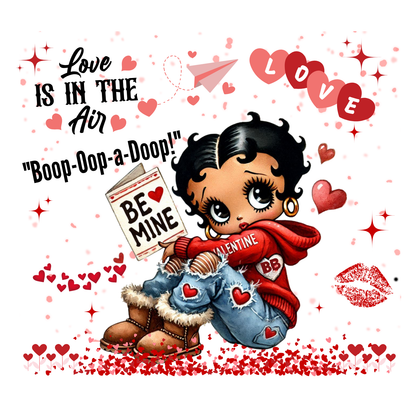 "LOVE IS IN THE AIR WITH BETTY BOO" - VALENTINE'S GRAPHIC DESIGN