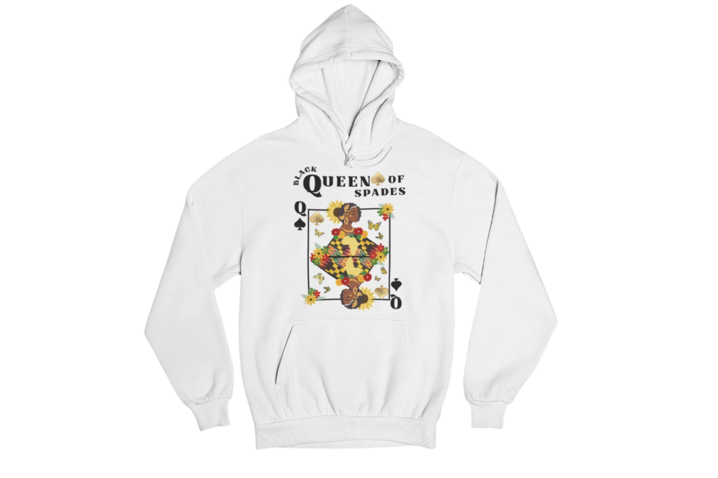 "BLACK QUEEN OF SPADES" CUSTOM SIGNATURE DESIGN HOODIE