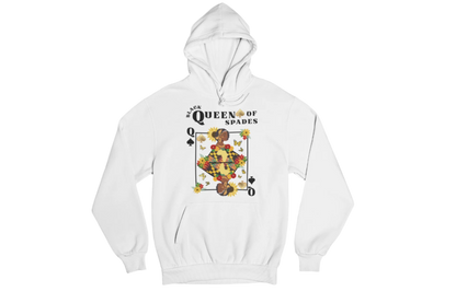 "BLACK QUEEN OF SPADES" CUSTOM SIGNATURE DESIGN HOODIE