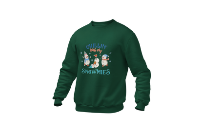 "CHILLIN WITH MY SNOWMIES" SIGNATURE HOLIDAY DESIGN