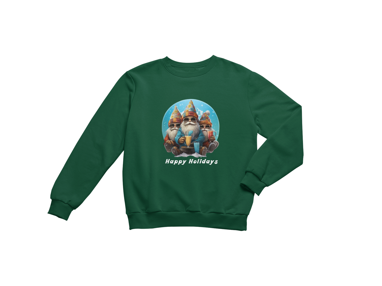 "HAPPY HOLIDAYS FROM THE KOOL SANTA GNOMES" SIGNATURE HOLIDAY DESIGN