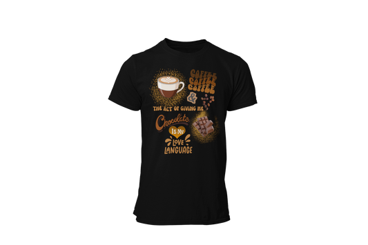 "COFFEE & CHOCOLATE" CUSTOM DESIGN T-SHIRT