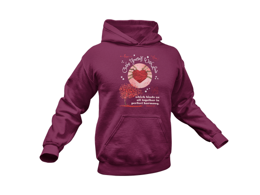 "CLOTHE YOURSELF IF WITH LOVE - COLOSSIANS 3:14" SIGNATURE CUSTOM HOODIE