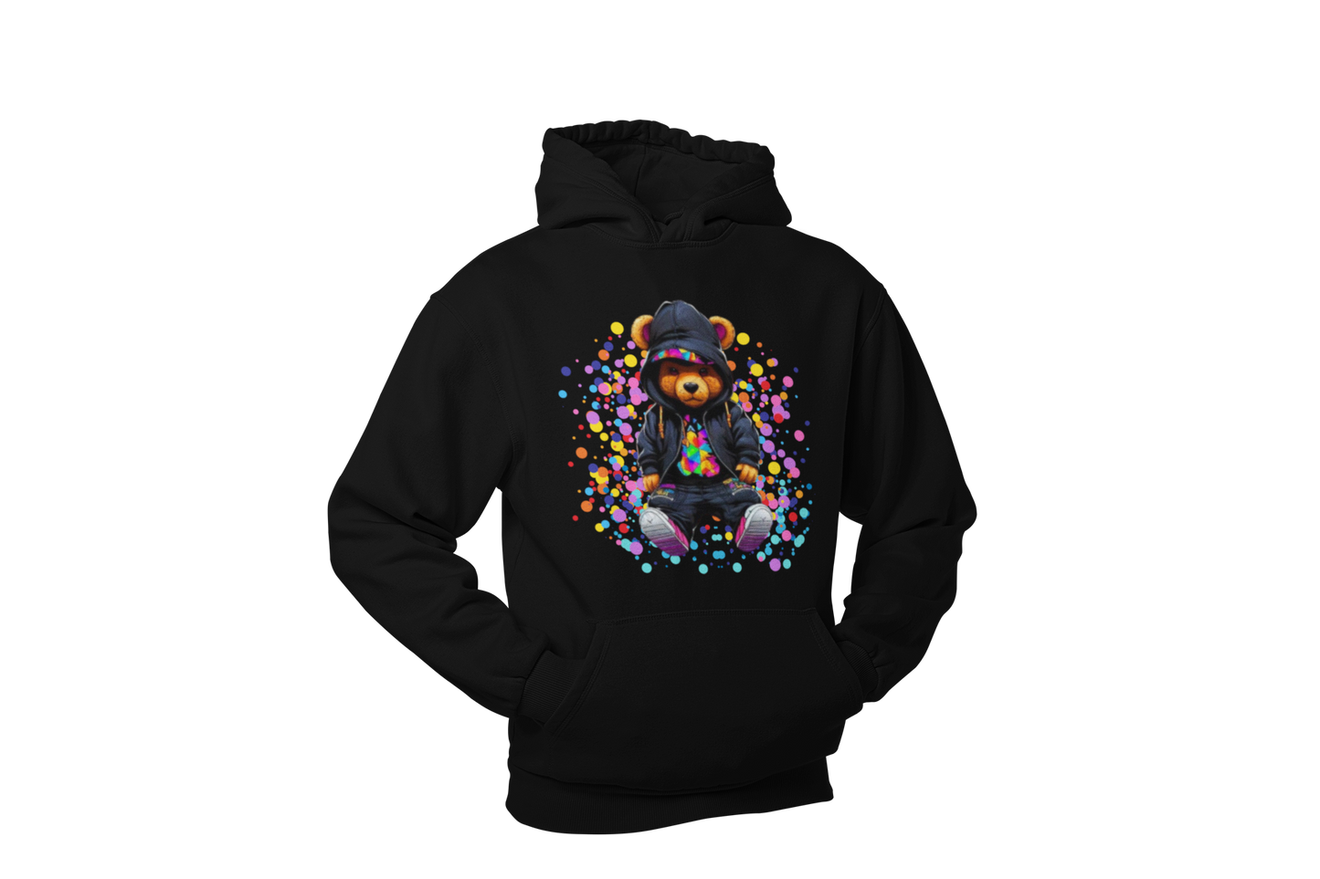 "KRAZY KOOL KOLOR BEAR" CUSTOM GRAPHIC HOODIE