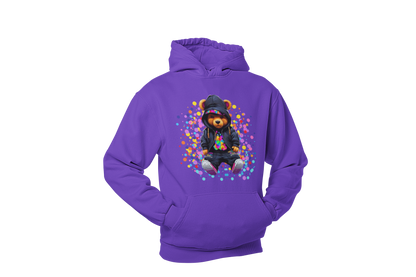 "KRAZY KOOL KOLOR BEAR" CUSTOM GRAPHIC HOODIE