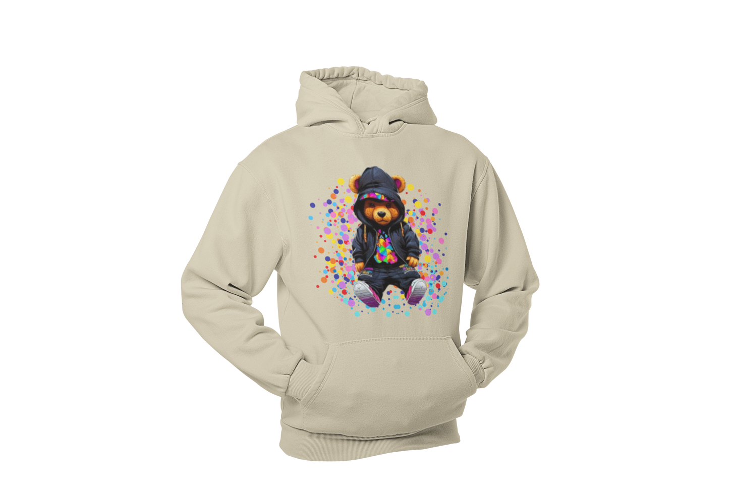 "KRAZY KOOL KOLOR BEAR" CUSTOM GRAPHIC HOODIE