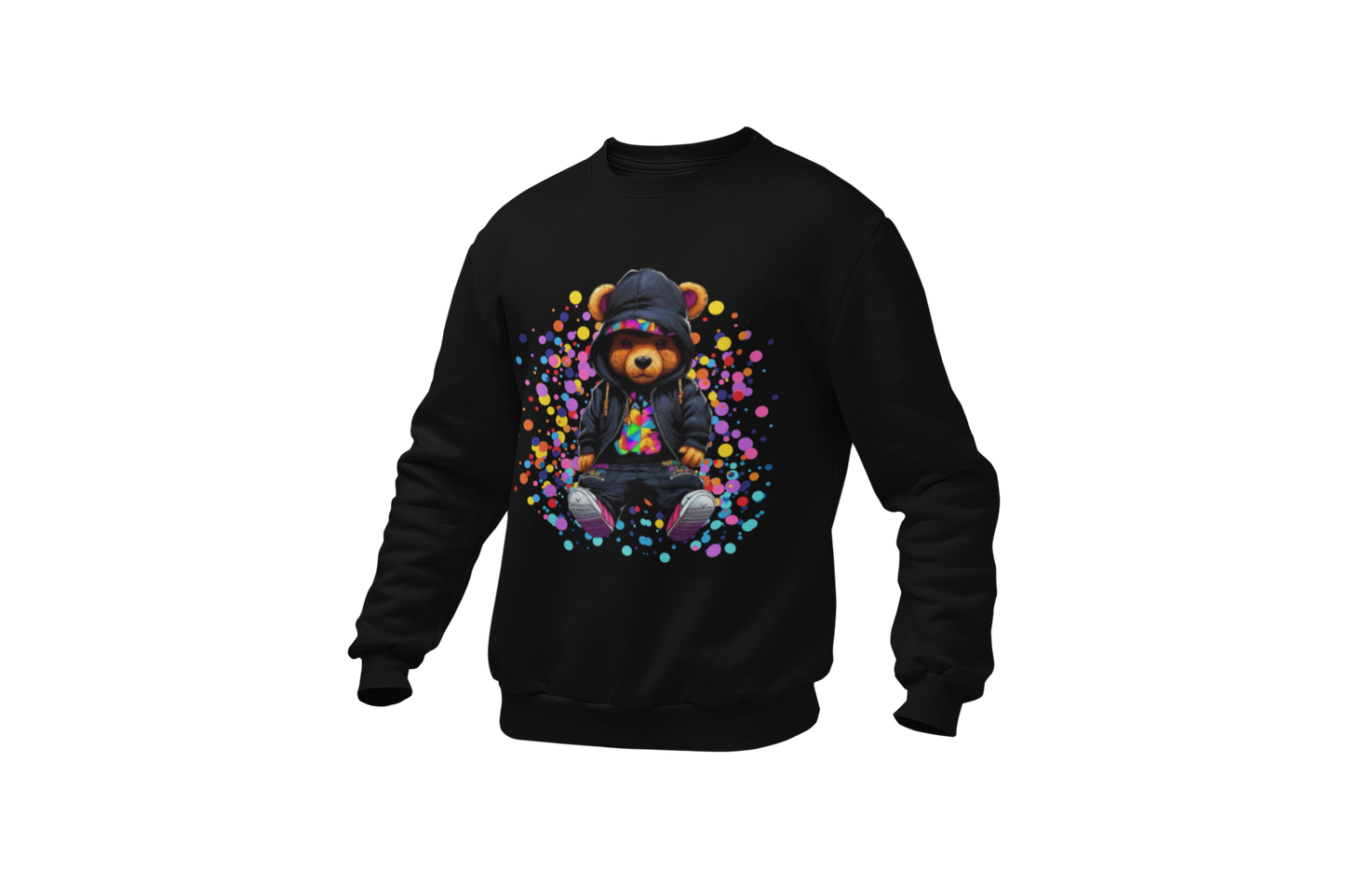 "KRAZY KOOL KOLOR BEAR" CUSTOM GRAPHIC SWEATSHIRT