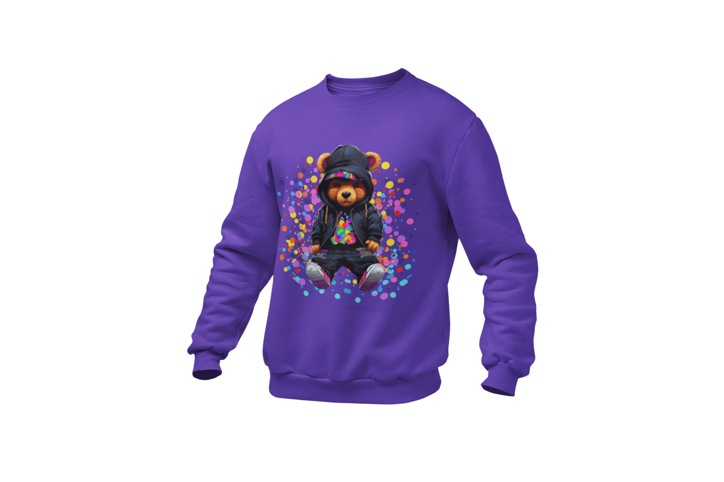 "KRAZY KOOL KOLOR BEAR" CUSTOM GRAPHIC SWEATSHIRT