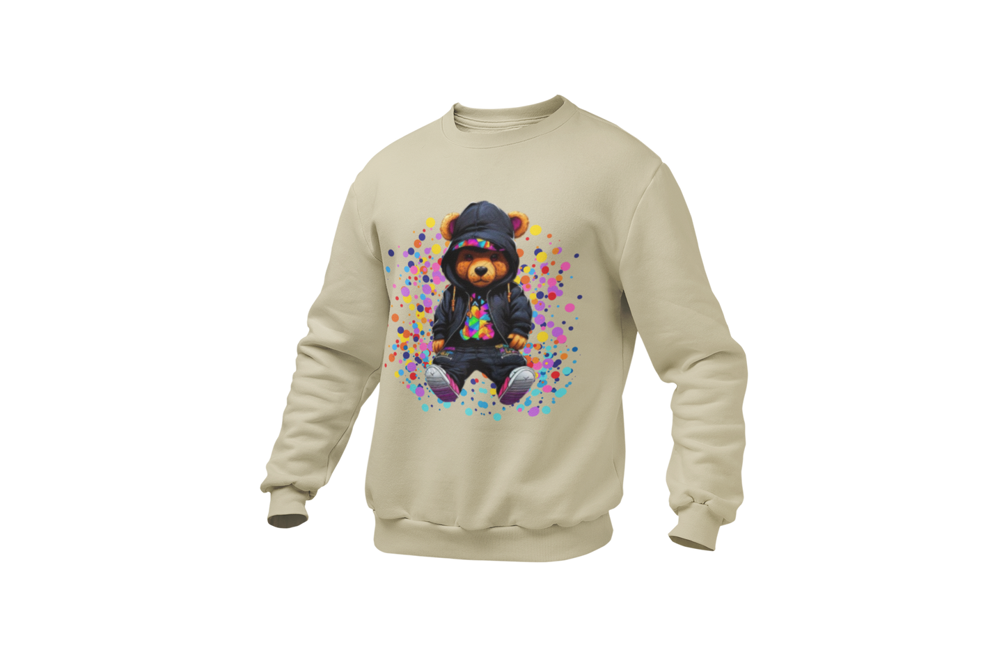 "KRAZY KOOL KOLOR BEAR" CUSTOM GRAPHIC SWEATSHIRT