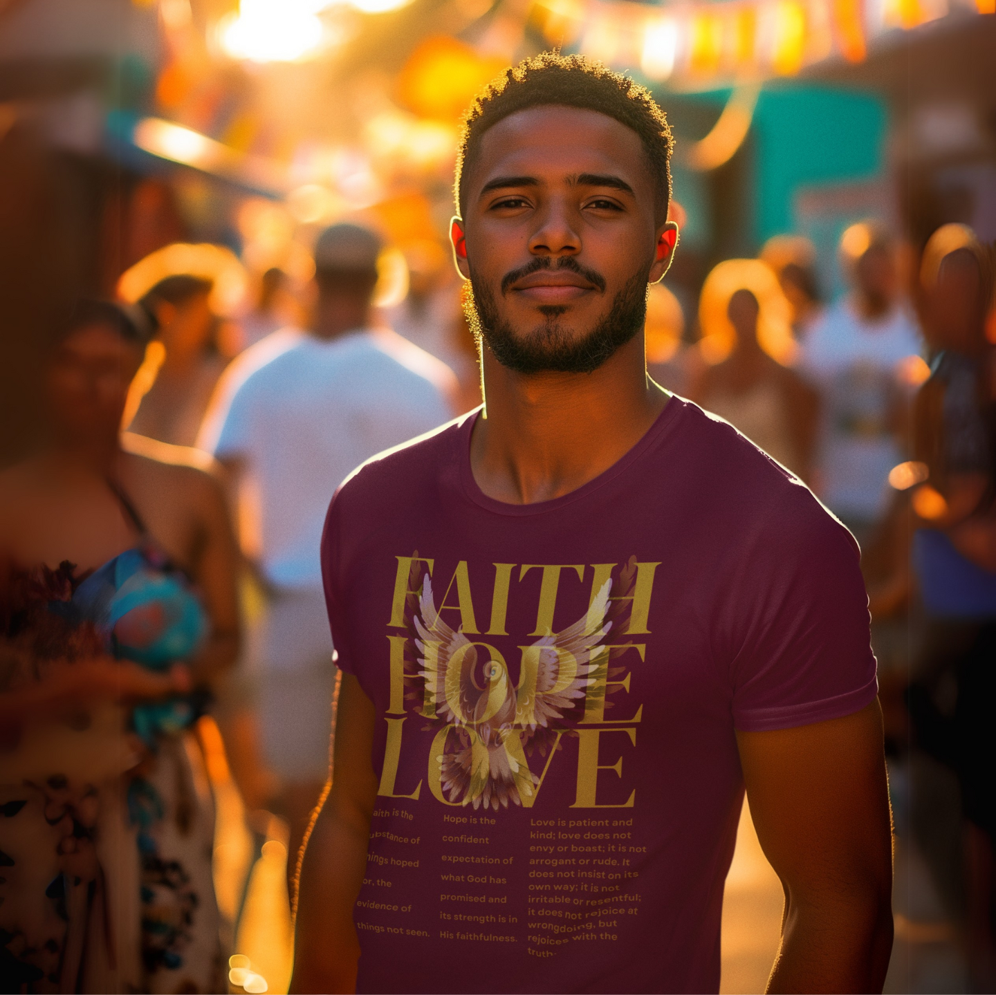 FAITH ~ HOPE ~ LOVE - SIGNATURE CUSTOM DESIGN T-SHIRT