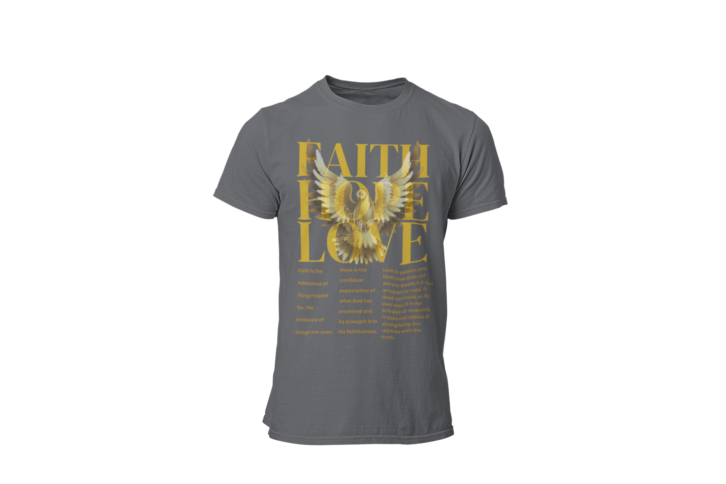FAITH ~ HOPE ~ LOVE - SIGNATURE CUSTOM DESIGN T-SHIRT