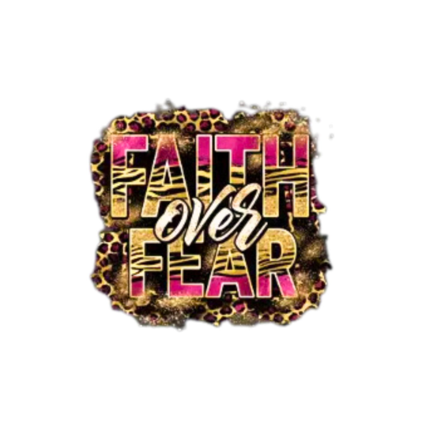 "FAITH OVER FEAR" GRAPHIC PRINT