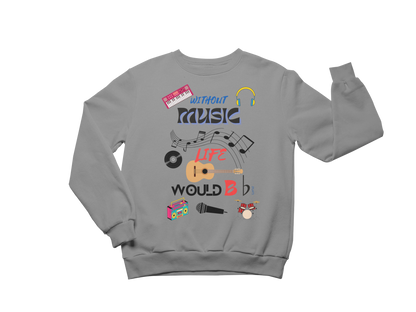 "WITHOUT MUSIC LIFE WOULD BE ♭ (FLAT)
